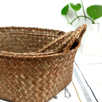 Panière à Linge Jonc de Mer Ovale