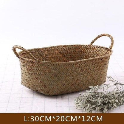 Panière à Linge Jonc de Mer Ovale