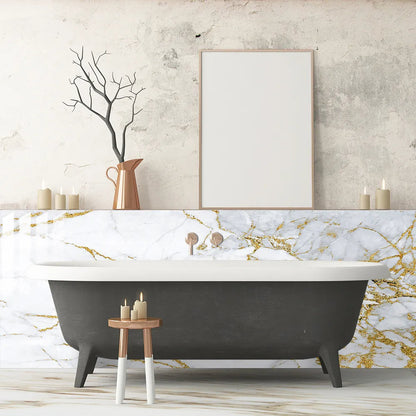 Panneau Mural Salle de Bain de Style Marbré  Lot de 10 pcs 10 x 10 cm