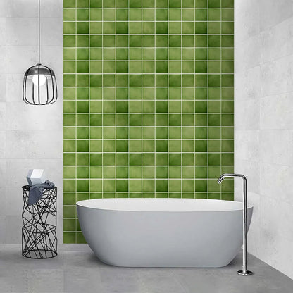 Panneau Mural de Style Carrelage Vert  Lot de 10pcs 30 x 30 cm