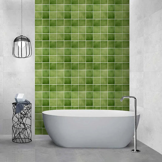 Panneau Mural de Style Carrelage Vert  Lot de 10pcs 30 x 30 cm