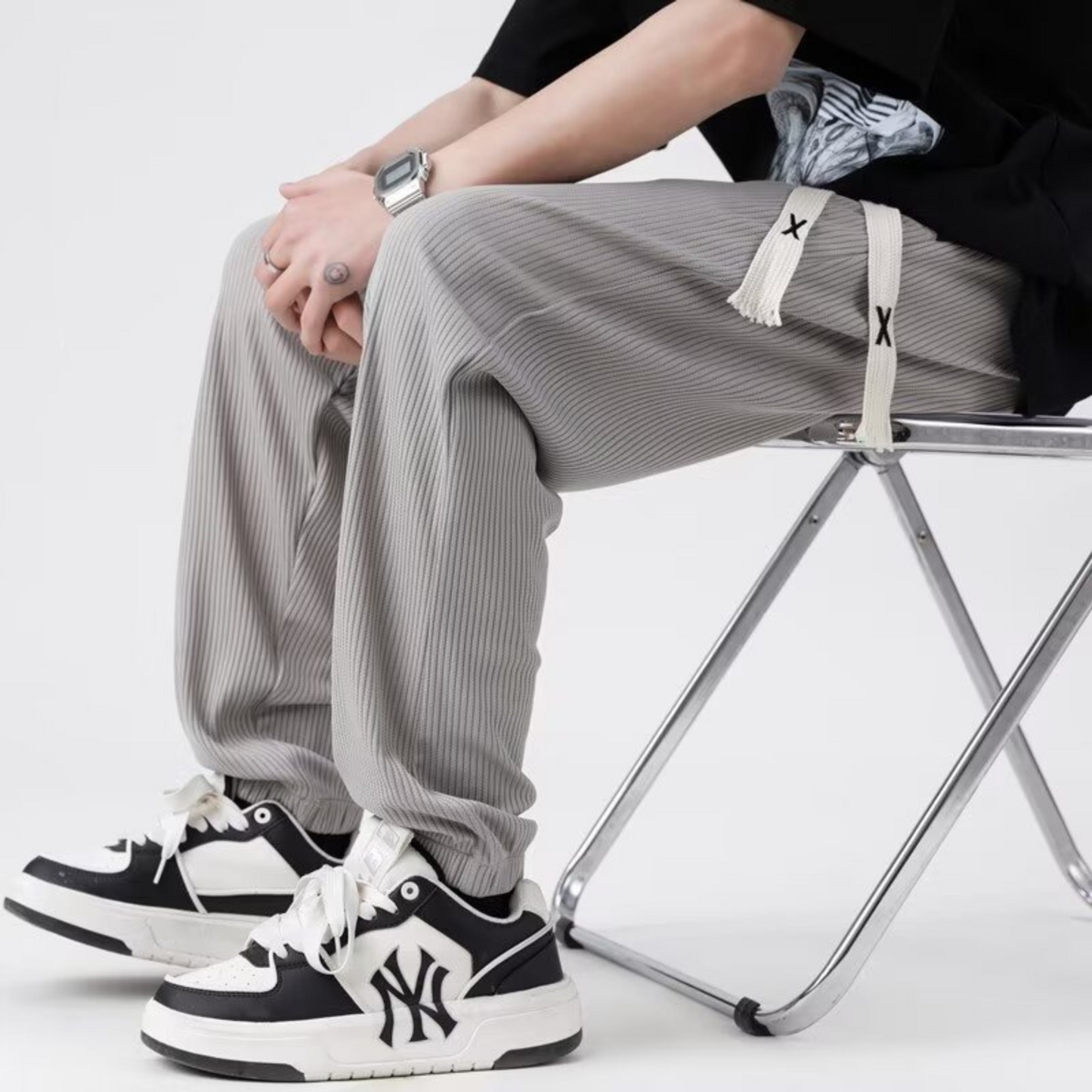 Pantalon japonais plissé