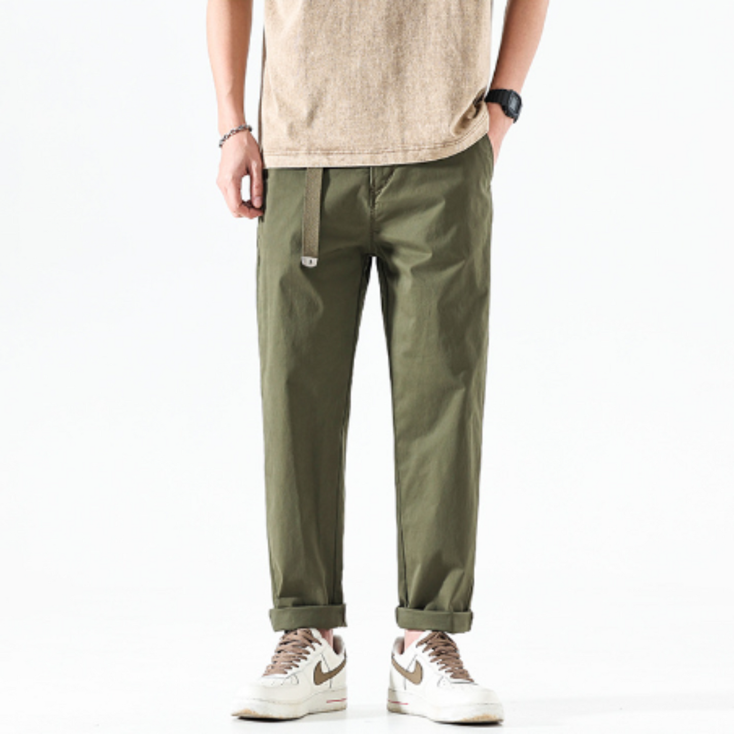 Pantalon Large Streetwear ’Anokima’ - Vert / M
