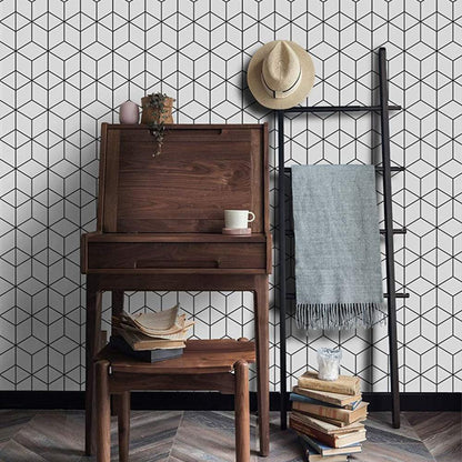Papier Peint Géométrique Noir et Blanc