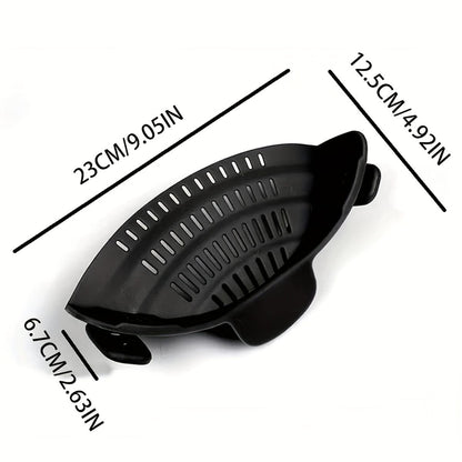 Passoire en Silicone pour Casseroles - Filtrage Facile, Manuelle, Fruits, Légumes - NL25678