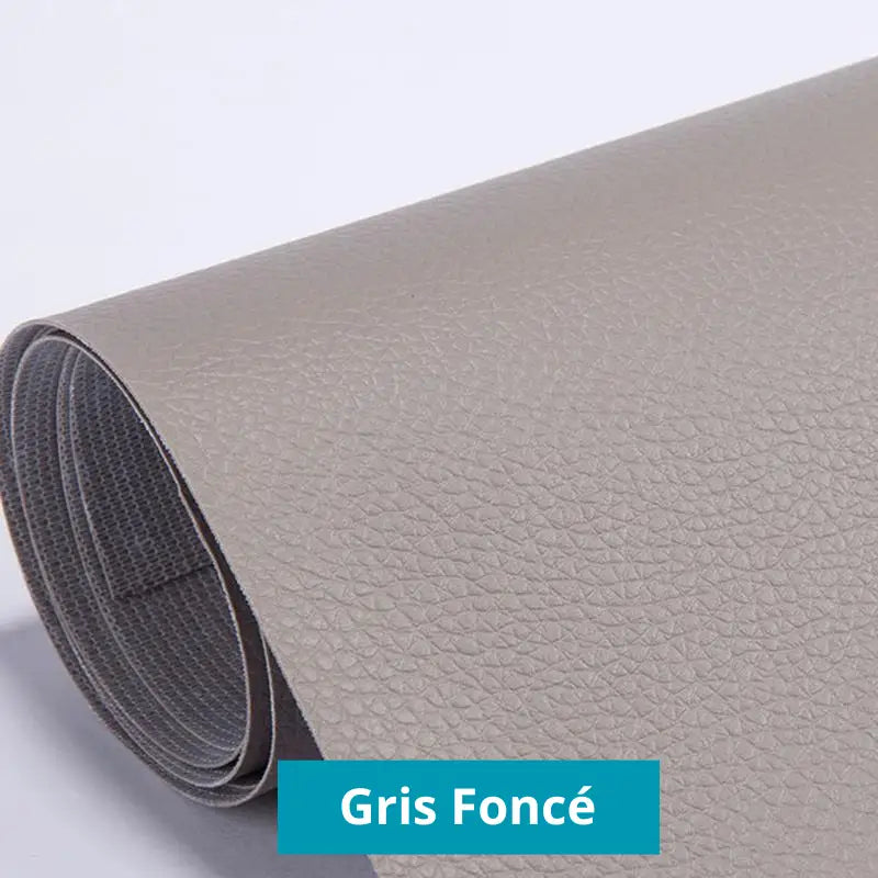 Patchs auto - adhéifs RénoCuir - Kit de réparation Cuir Gris