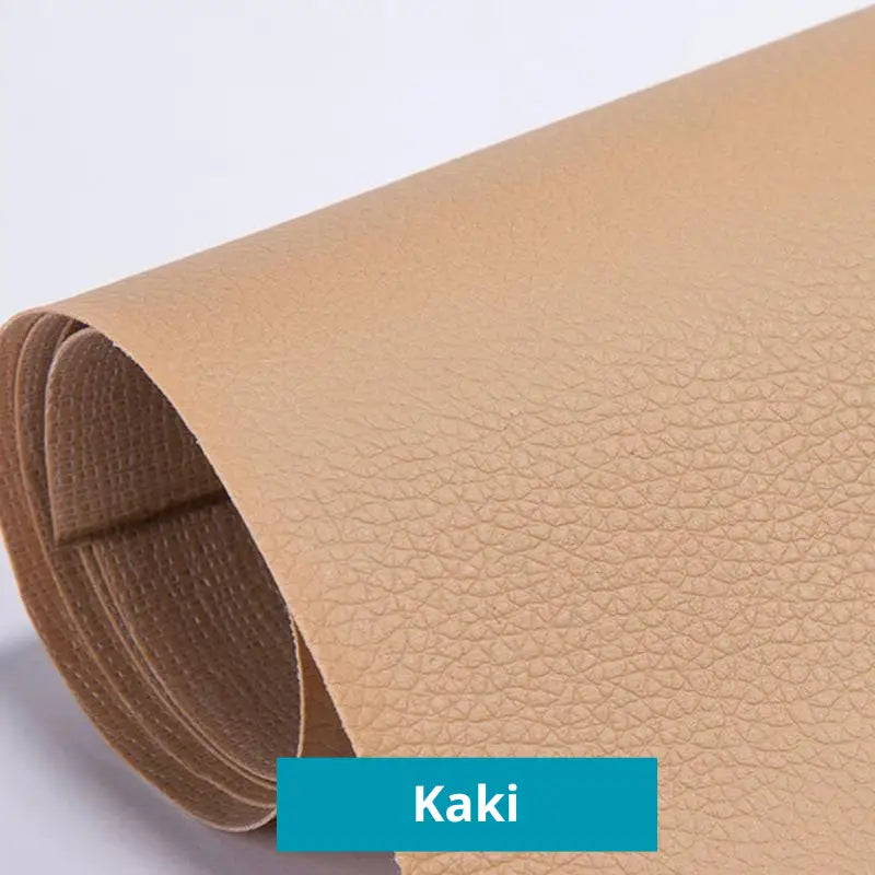 Patchs auto - adhéifs RénoCuir - Kit de réparation Cuir Kaki