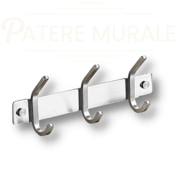 patère acier inox 3 crochets