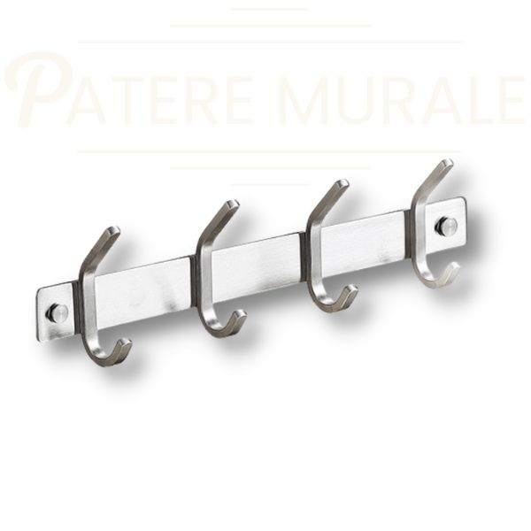 patère acier inox 4 crochets