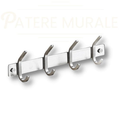 patère acier inox 4 crochets
