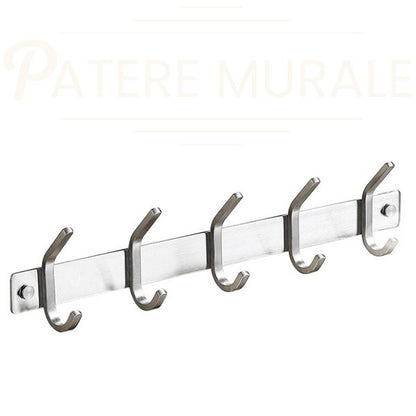 patère acier inox 5 crochets