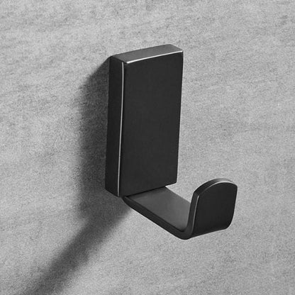 Patère inox laquée noire