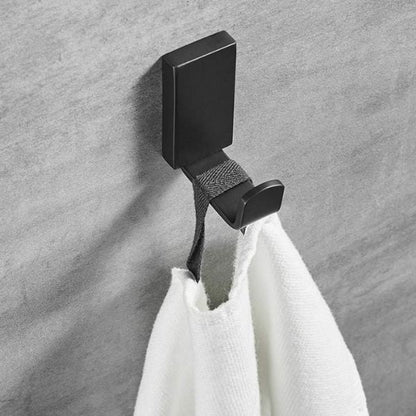 Patère inox laquée noire