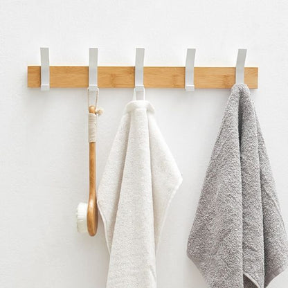Porte manteau mural bambou