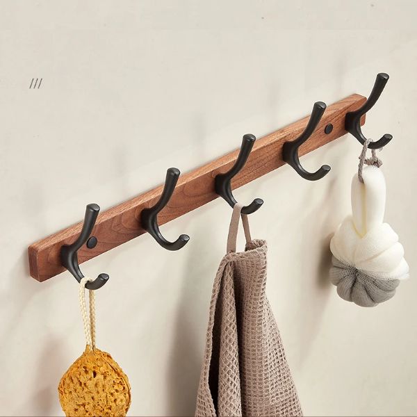 Porte manteau mural bois