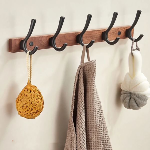 Porte manteau mural bois