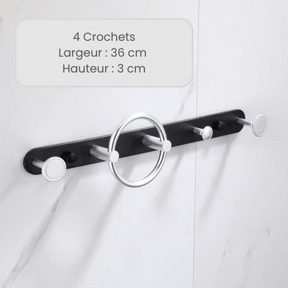 patere design noir et argent