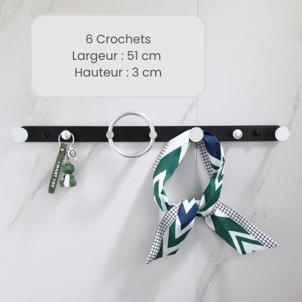 patere design aluminium argent