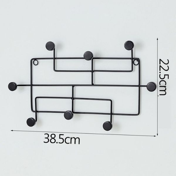 Porte manteaux mural noir