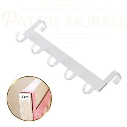 patère pour porte blanche