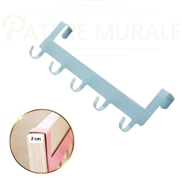 patère pour porte bleu