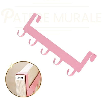 patère pour porte rose