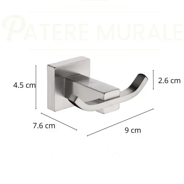 Patere salle de bain inox