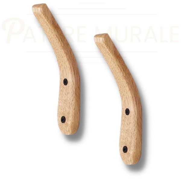 patères design chêne