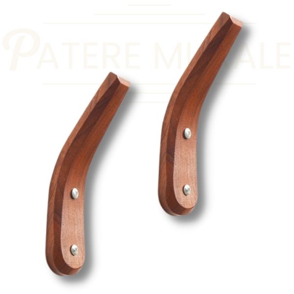 patères design noyer