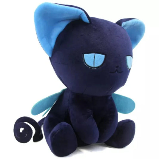 Peluche Chat Bleu Plume