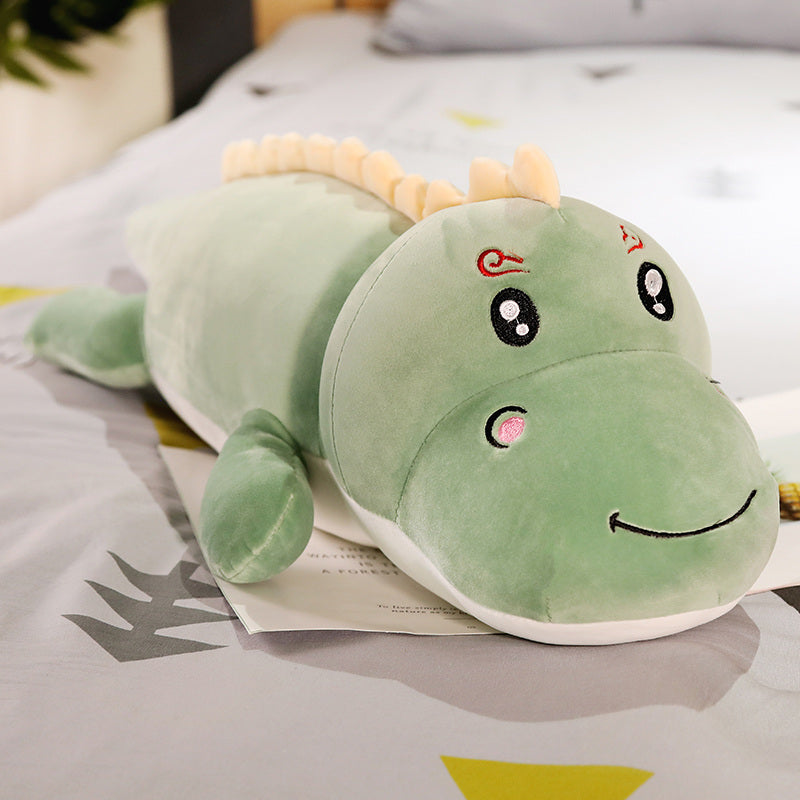Gros Dinosaure Peluche Verte
