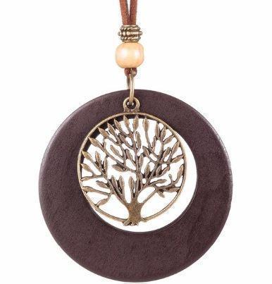 Pendentif Bois - Arbre