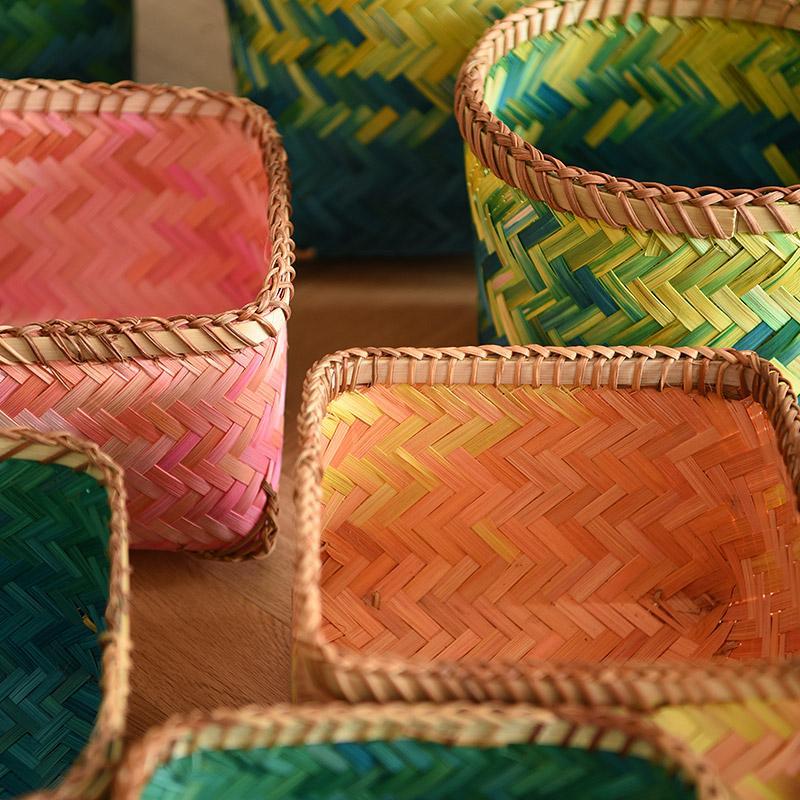 Petit Panier à Linge en Bambou Salle de Bain Tao Dan