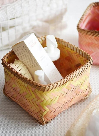Petit Panier à Linge en Bambou Salle de Bain Tao Dan