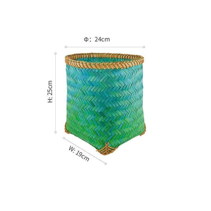 panier de salle de bain taille xl bleu