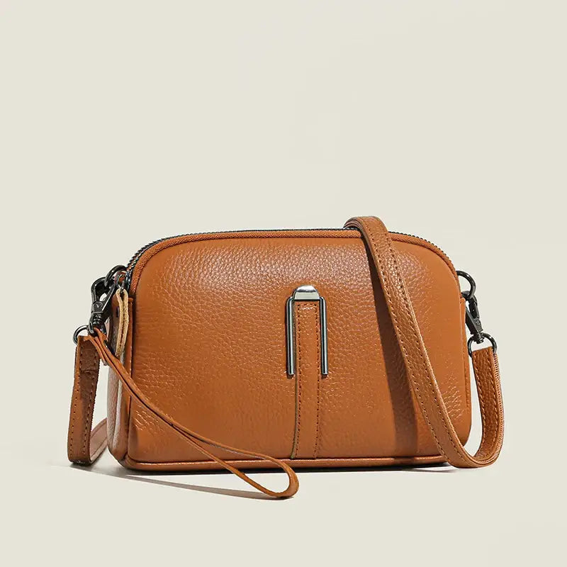Petit Sac à Bandoulière Femme Marron