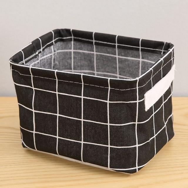 petit panier linge noir