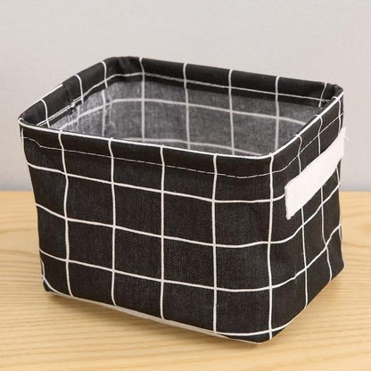 petit panier linge noir
