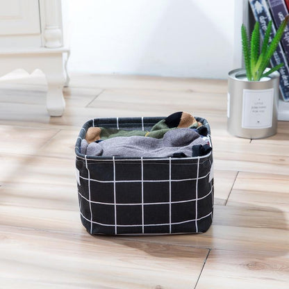 Petite Panière à Linge Rectangulaire Noire