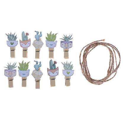 Petite Pince à Linge Déco - Petites Plantes