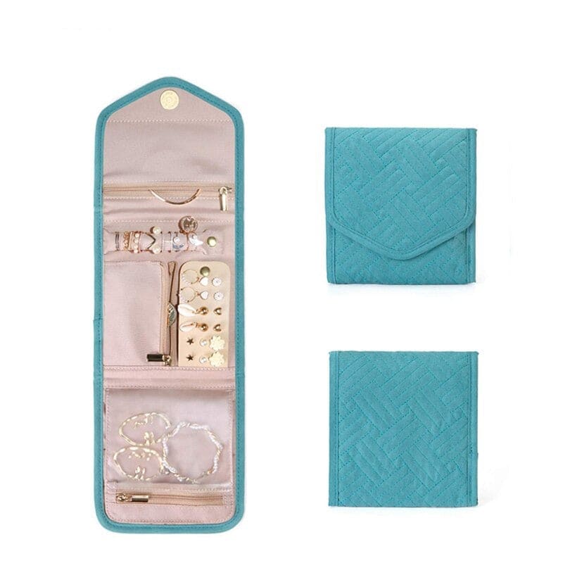 Petite pochette à bijoux de voyage souple
