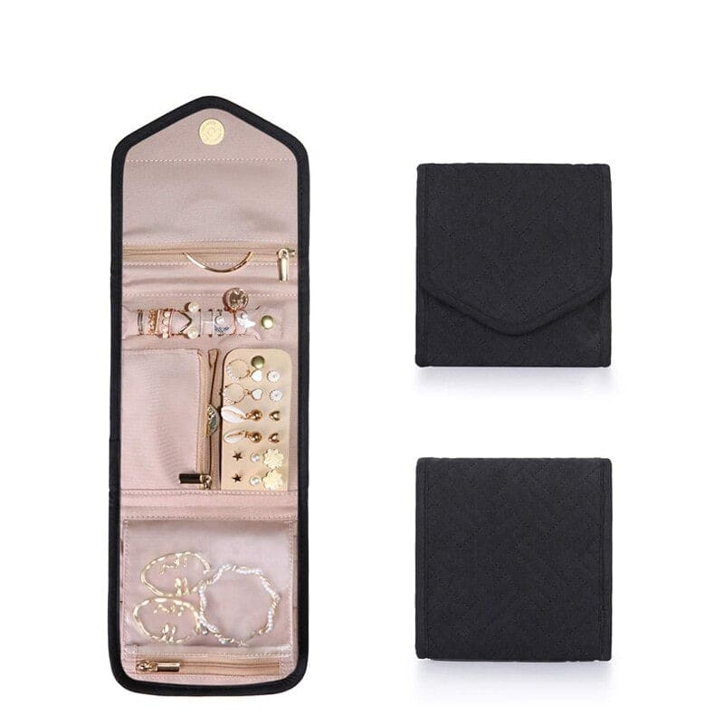 Petite pochette à bijoux de voyage souple