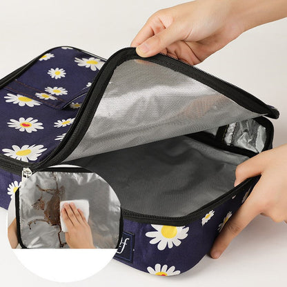 Petite pochette isotherme chrysanthème