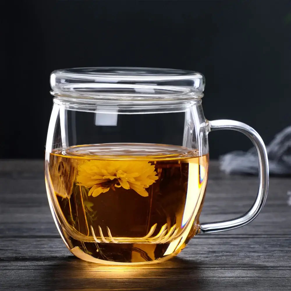 Petite Théière en Verre avec Filtre