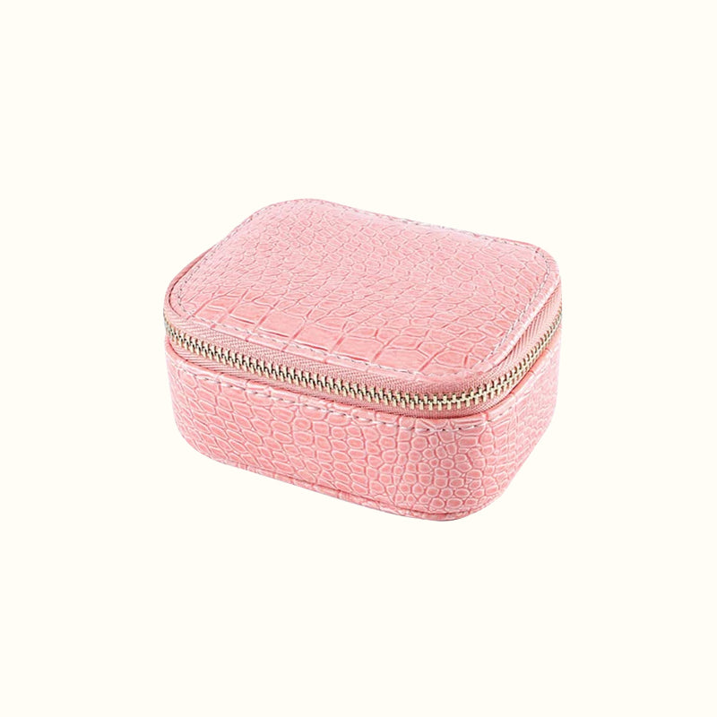 Petite trousse à bijoux de voyage cuir