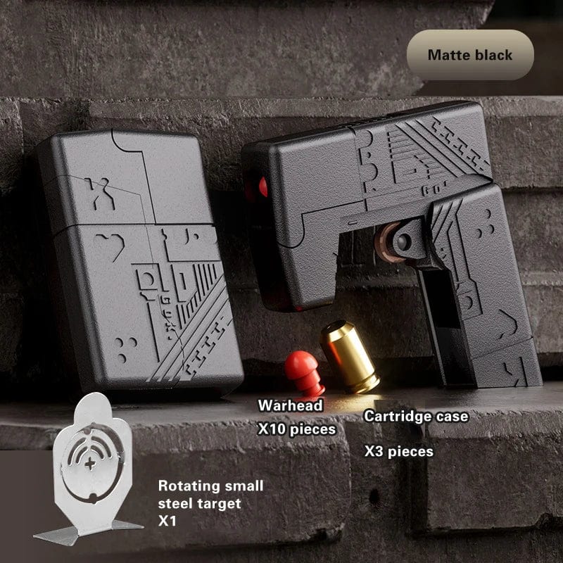 Pistolet anti-stress « TransformeR » en alliage haut de gamme Noir