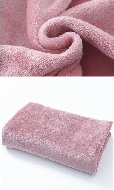 Poncho Plaid Rose Boutonné à Capuche