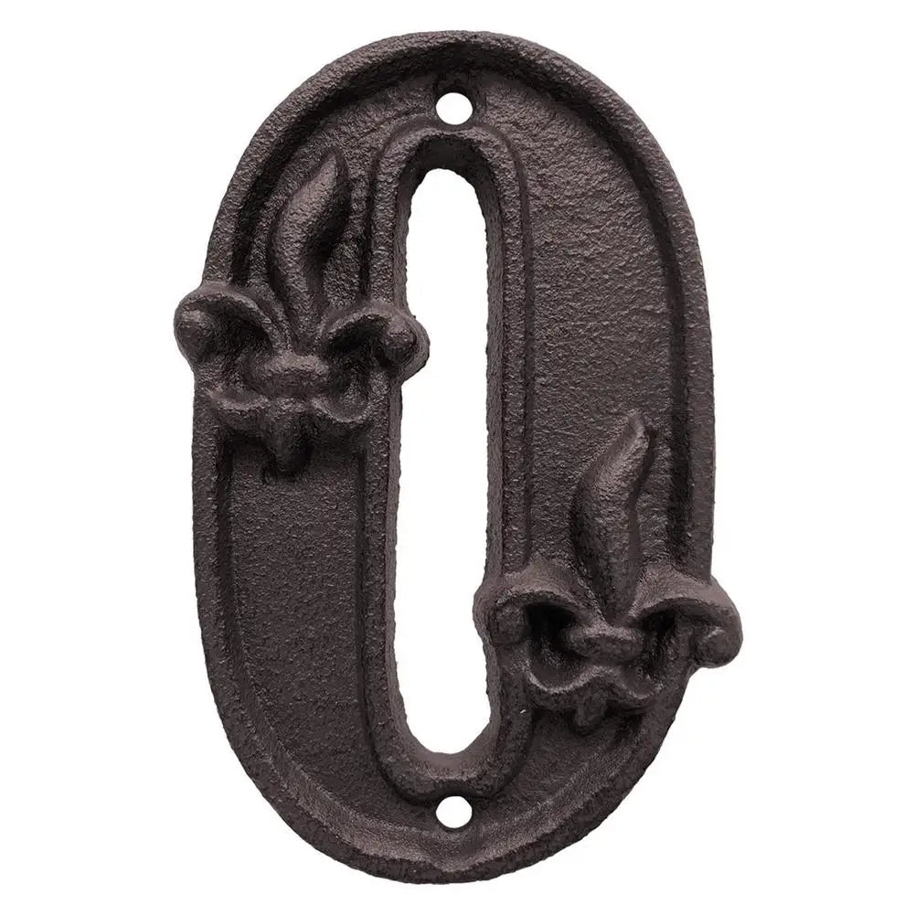 Plaque Numéro Maison en Fer avec la Fleur de Lys - Bricoli | La Boutique Déco