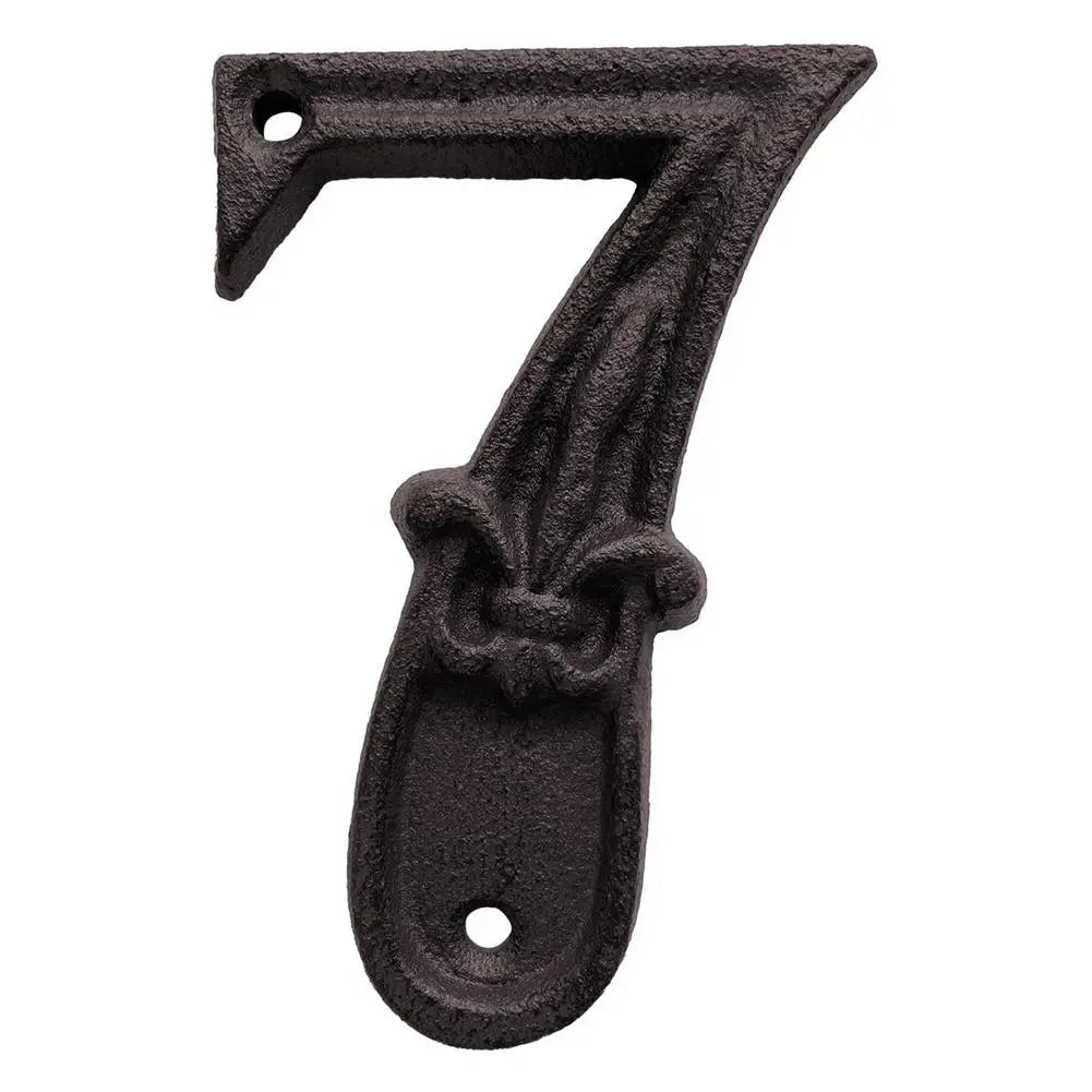 Plaque Numéro Maison en Fer avec la Fleur de Lys - Bricoli | La Boutique Déco