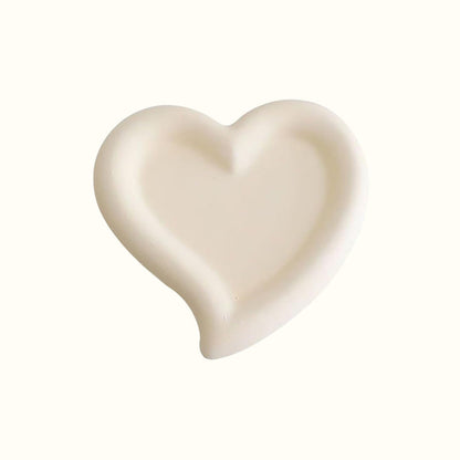 Plateau à bijoux en forme de coeur romantique